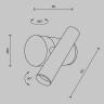 Настенный светильник MAYTONI UTILITY MOD433WL-L3B3K1